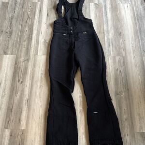Slalom Ladies Full Black Ski pants Bibb Size 14